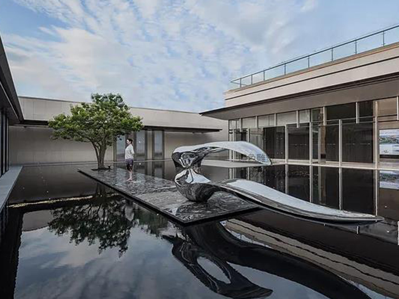 福州中海紫御江山展示区不锈钢景观雕塑(图3) 福州中海紫御江山展示区不锈钢景观雕塑(图3)